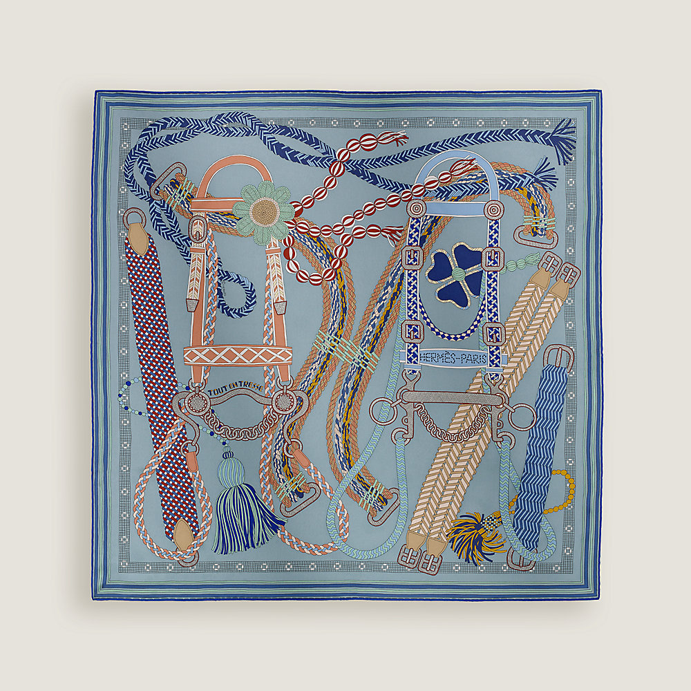 【HERMES】上品 カレ70 Tout en Tresseスカーフ Tout en Tresse scarf 70 | Hermès Czech Republic